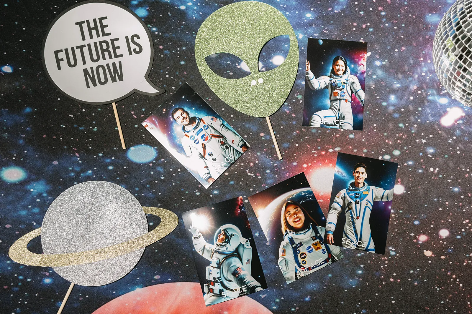 AI photo booth at Los Angeles event showing artistic transformations