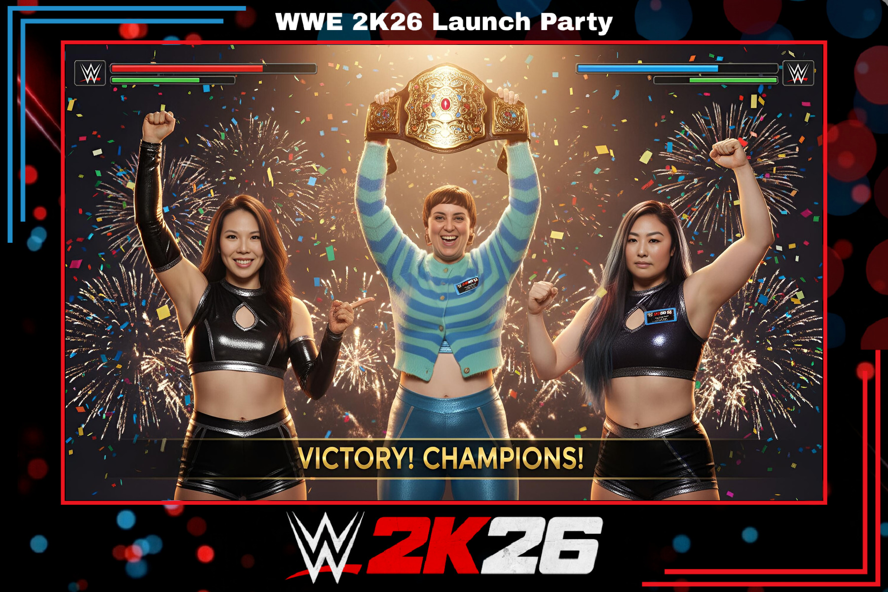 Brand activation photo booth experience at The Smogshoppe Culver City — WWE 2K26 March 2026