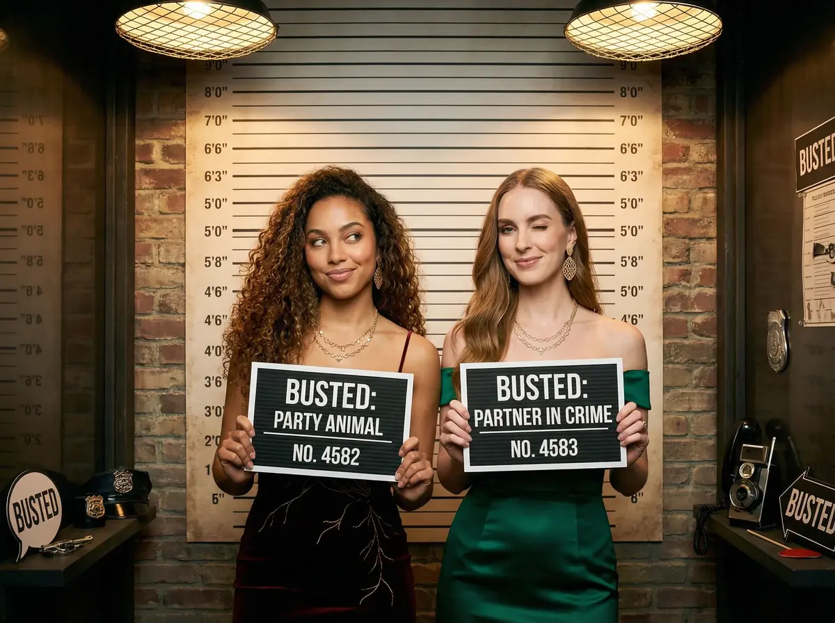 BUSTED, The Mugshot Booth Experience AI photo booth theme