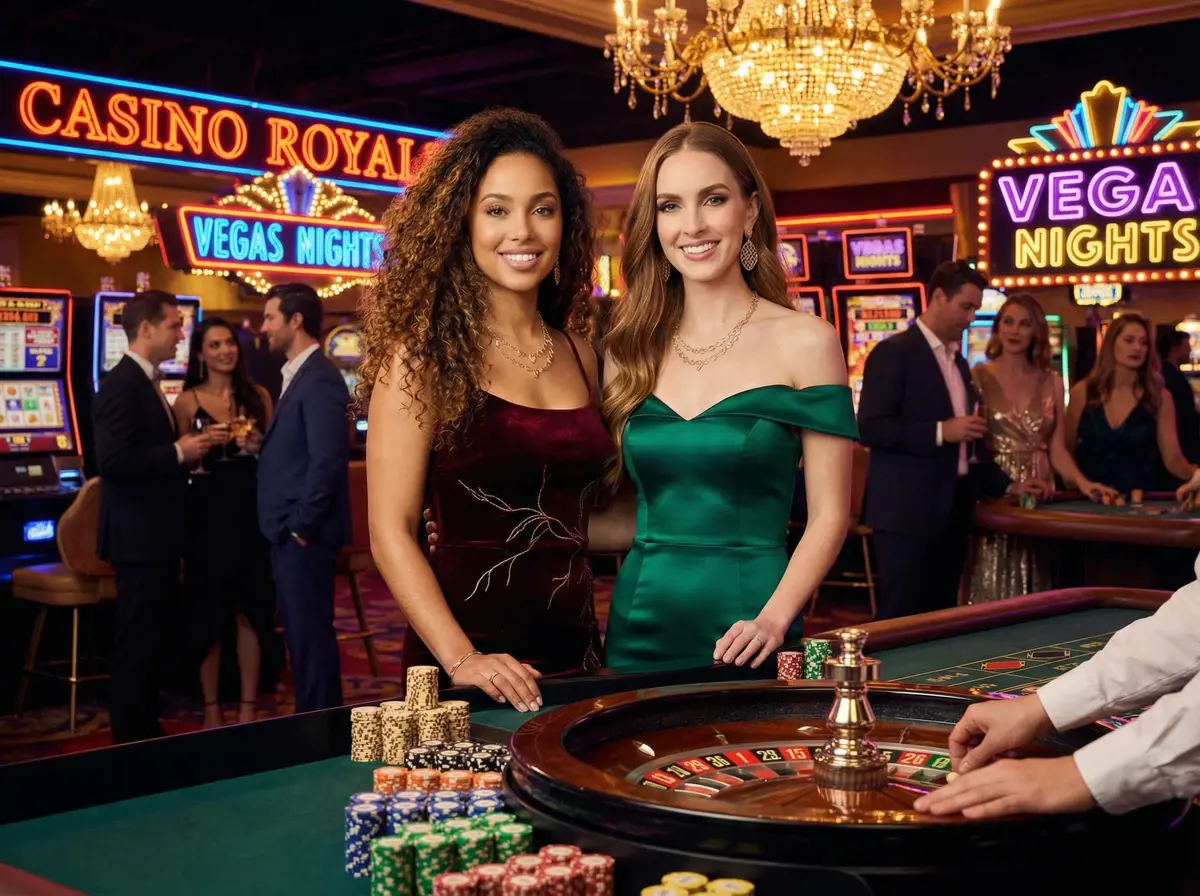 CASINO NIGHT AI photo booth theme