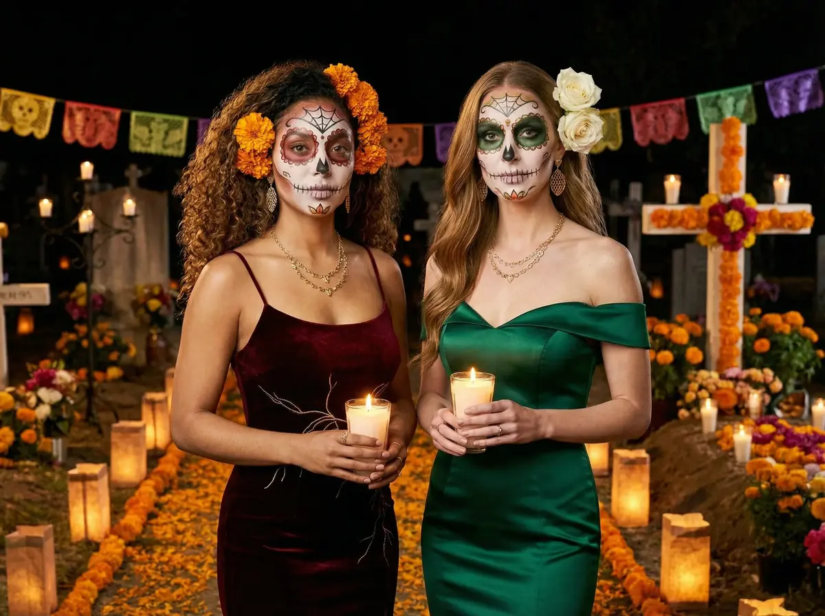 Day of the Dead AI photo booth theme