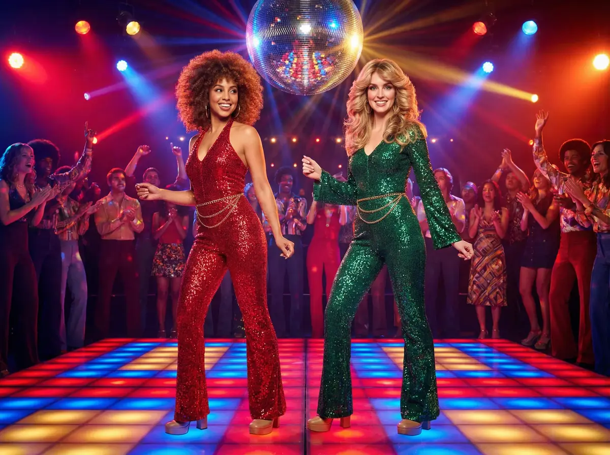 1970s Disco AI photo booth theme