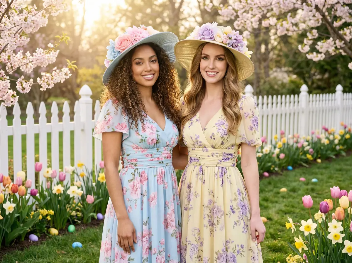 Easter Garden AI photo booth theme