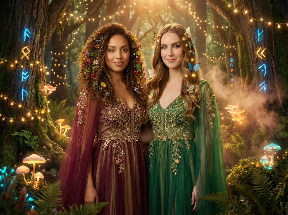 Enchanted Forest AI photo booth theme