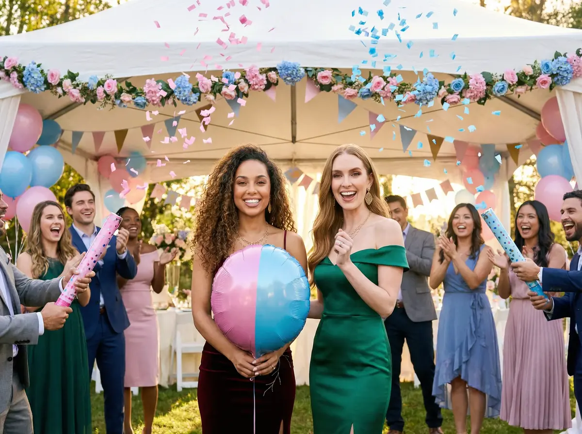 GENDER REVEAL AI photo booth theme