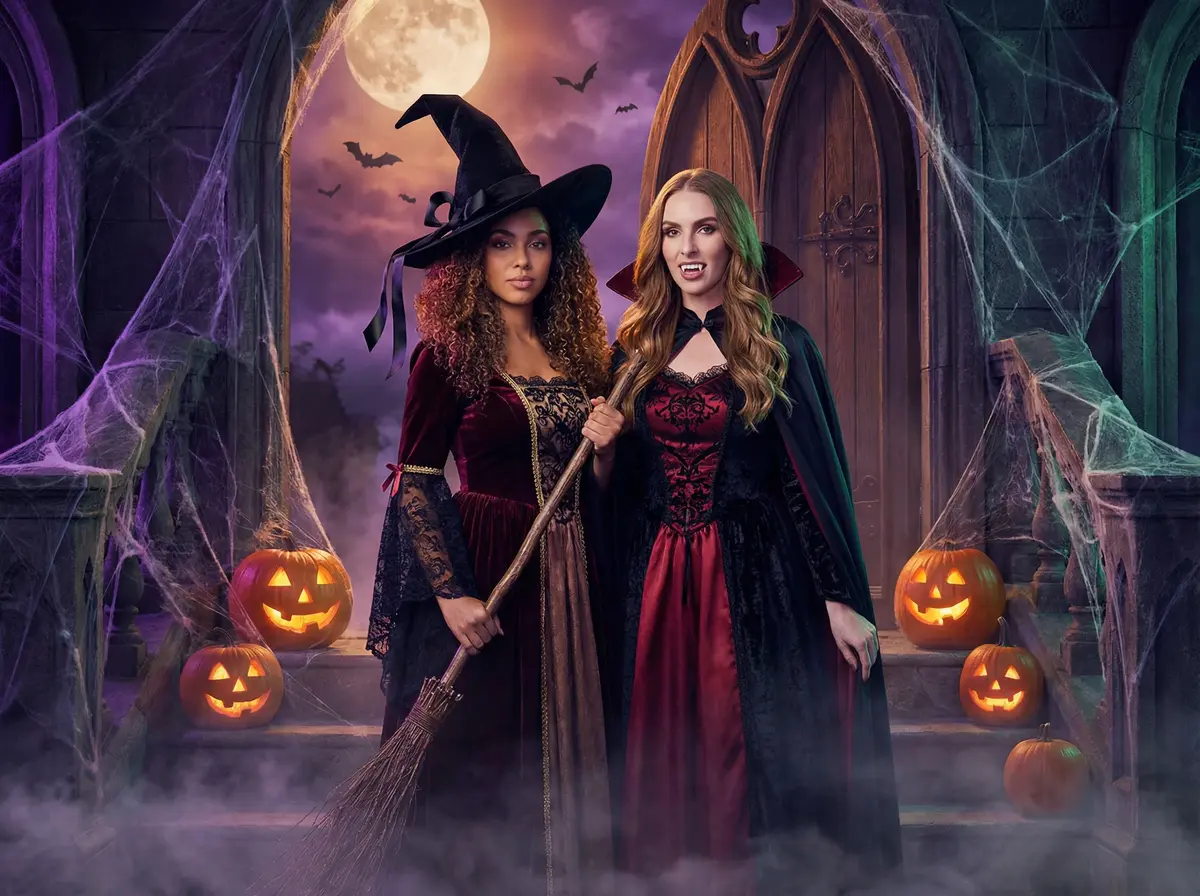 Halloween Haunted AI photo booth theme