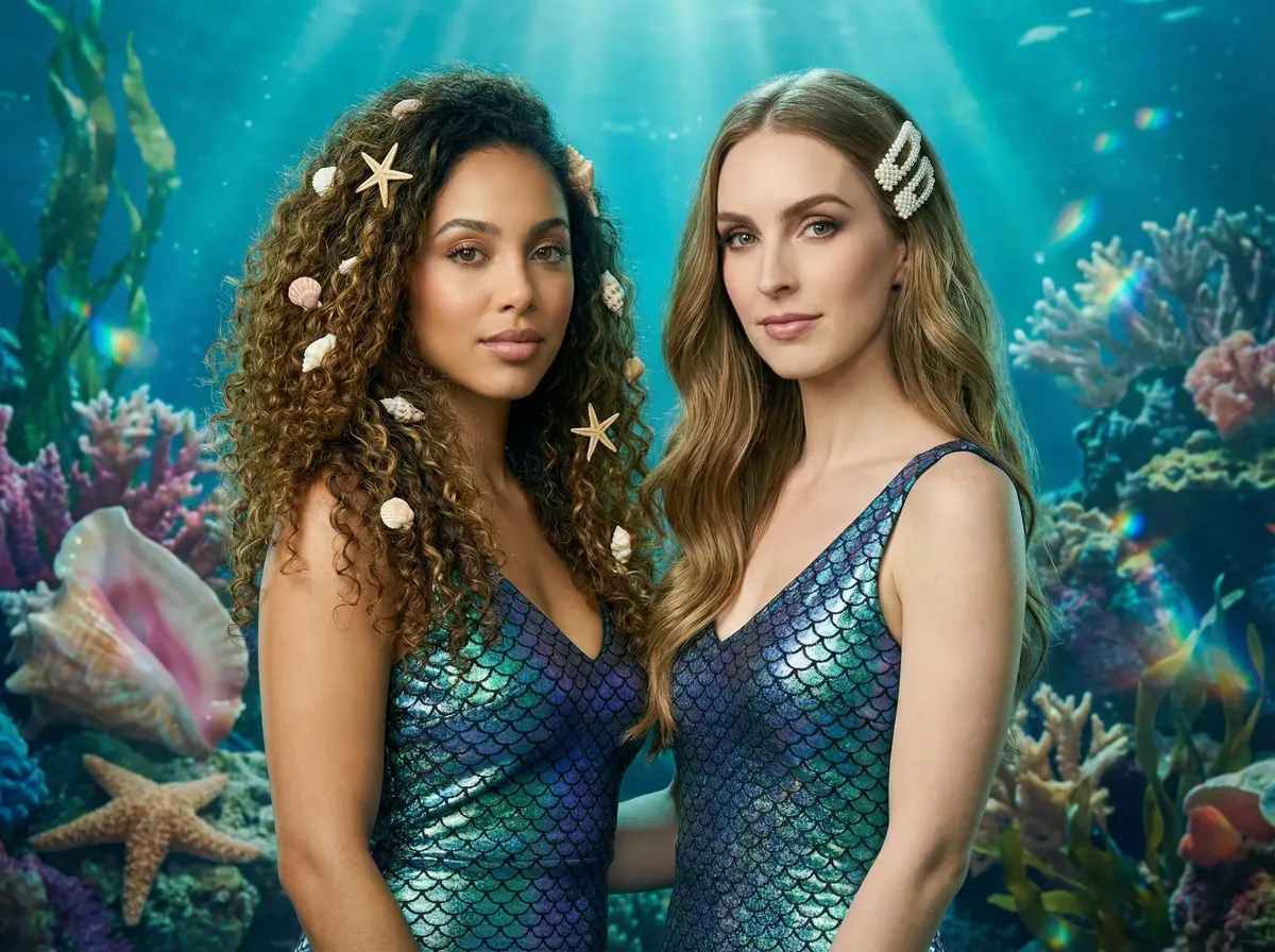 MERMAIDCORE AI photo booth theme