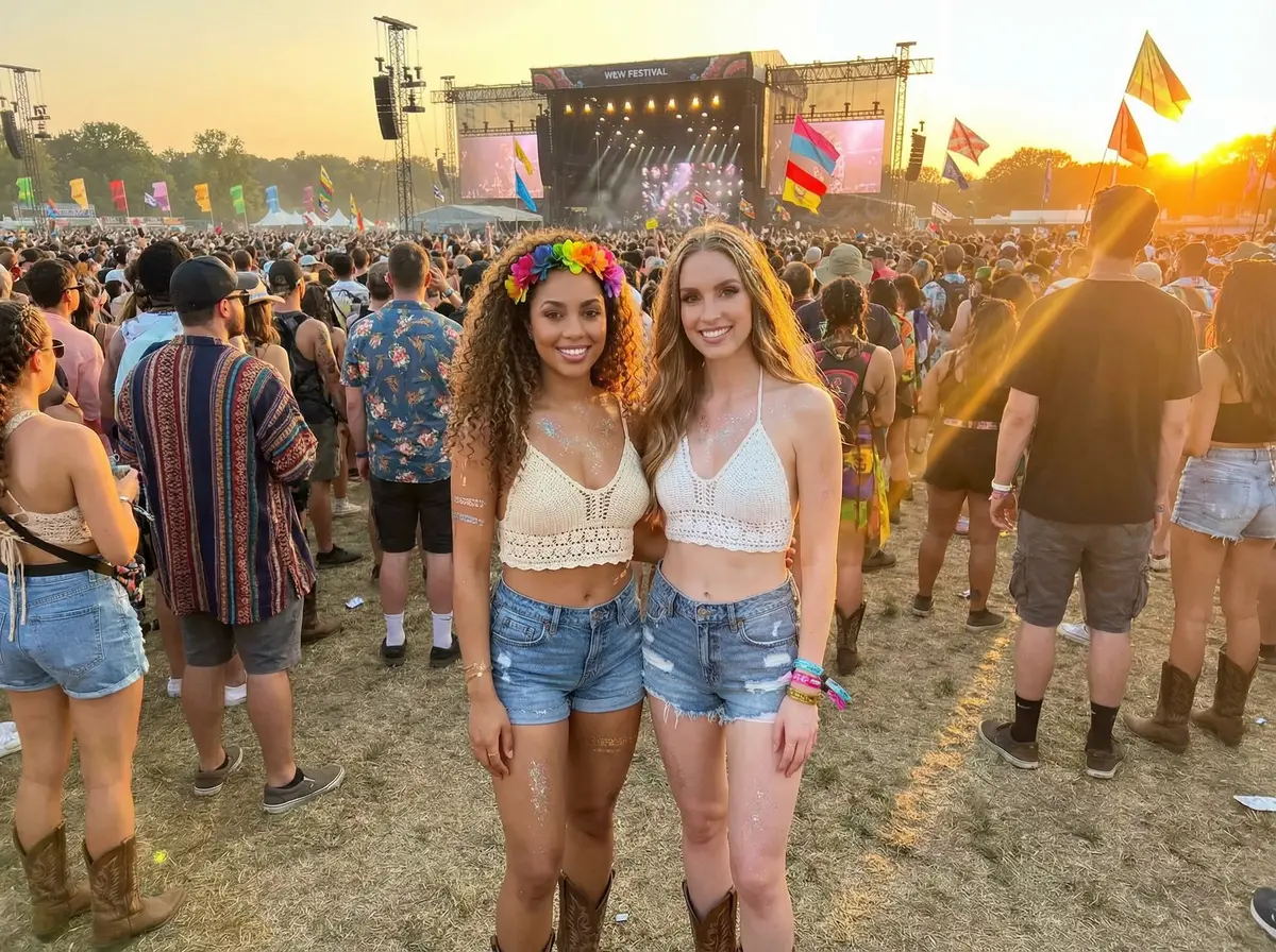 MUSIC FESTIVAL AI photo booth theme