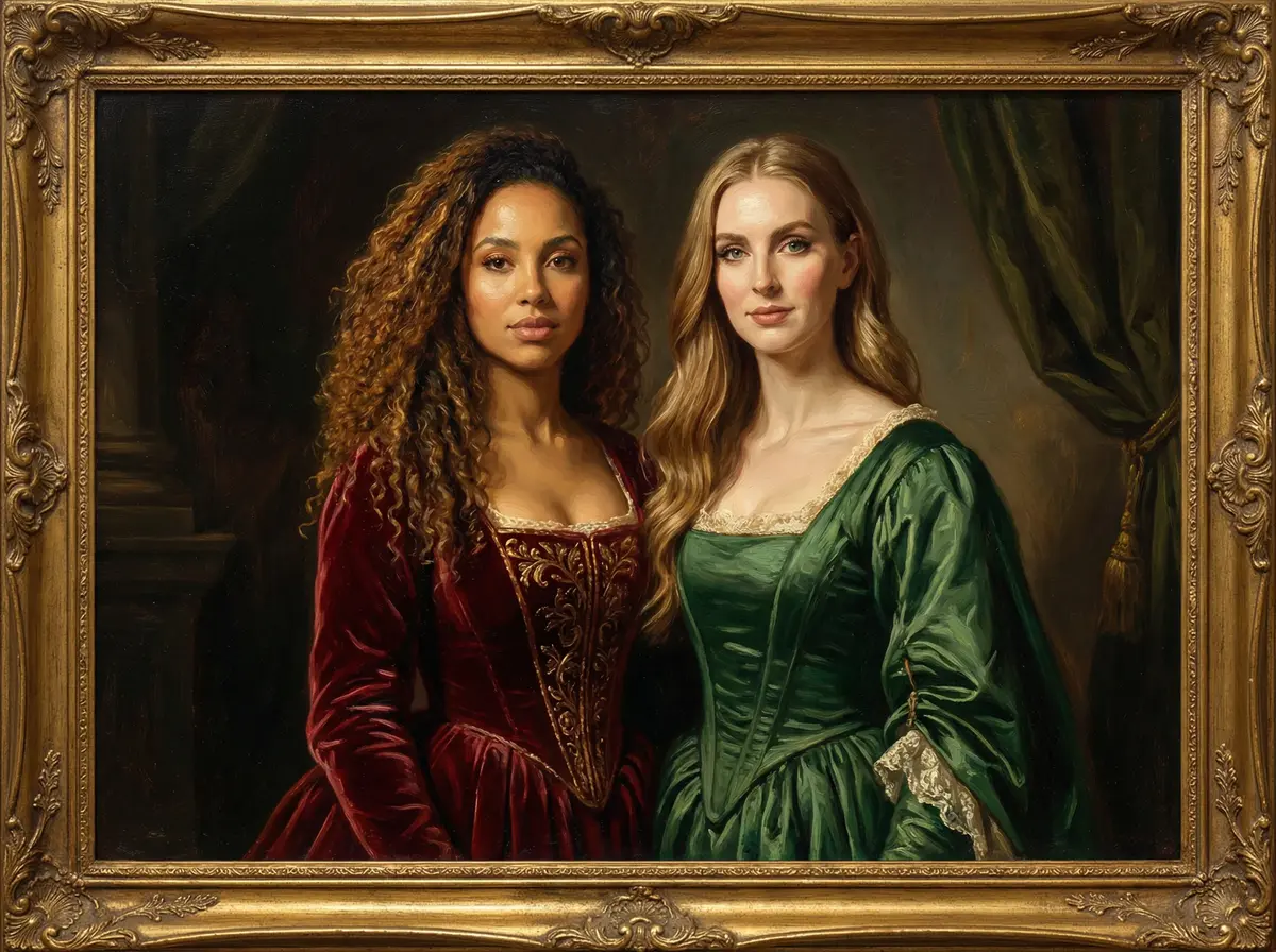 Oil Painting Portrait AI photo booth theme
