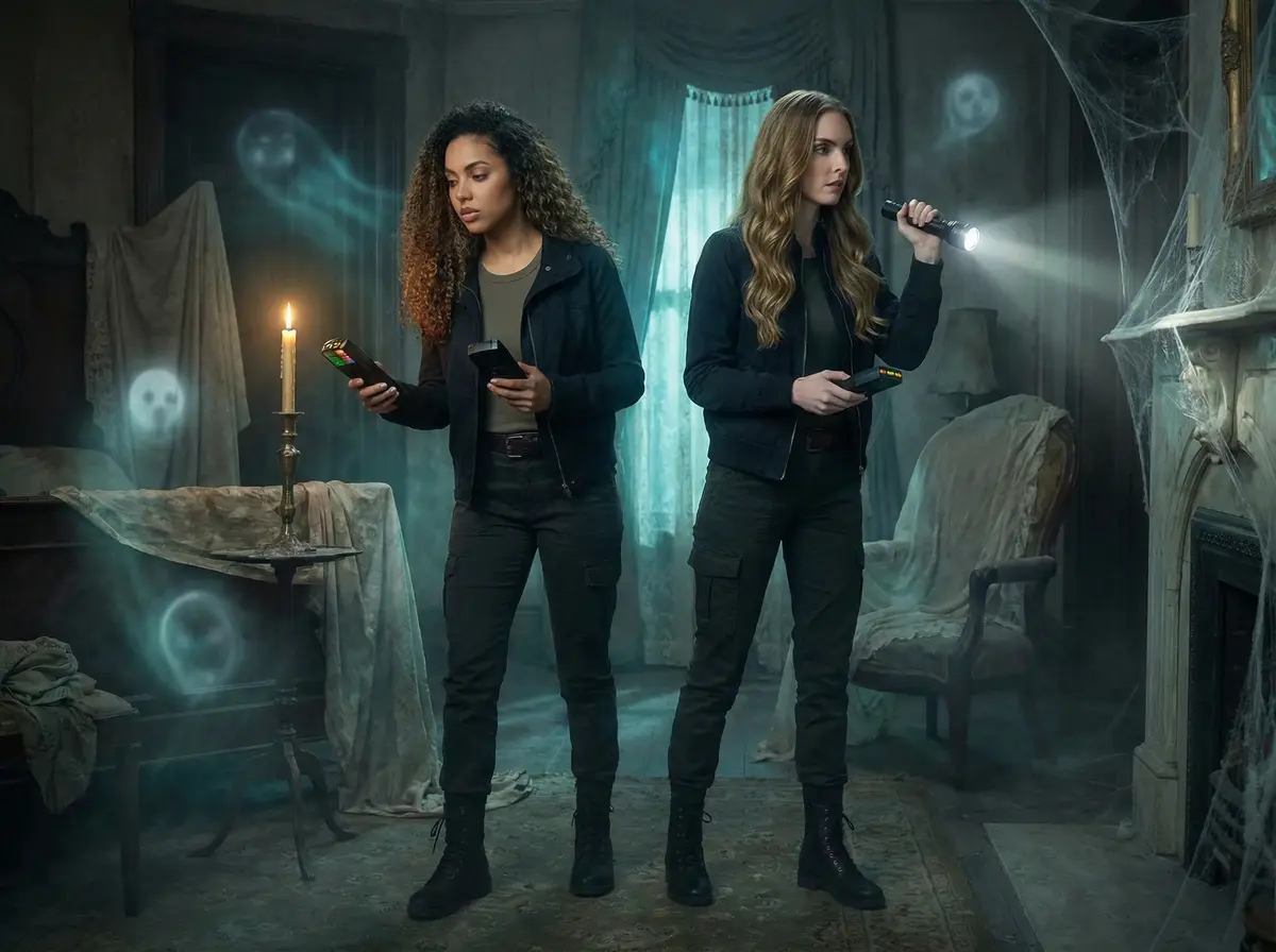 Paranormal Activity AI photo booth theme