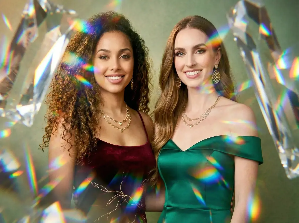 Prismatic Glass Refraction AI photo booth theme