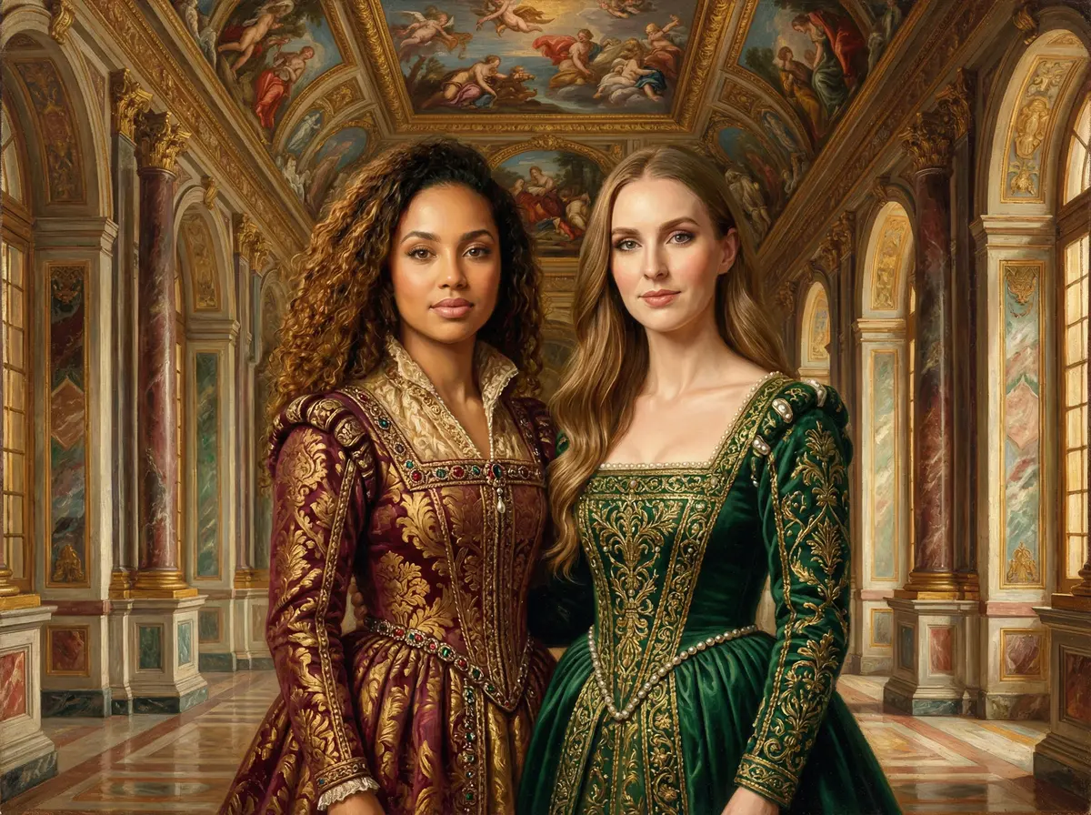 Renaissance AI photo booth theme