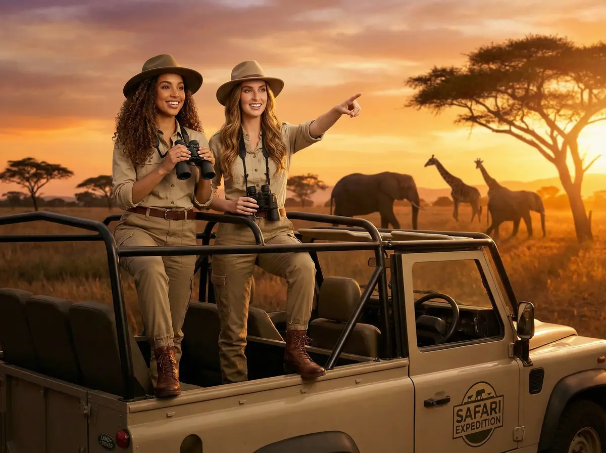 Safari Expedition AI photo booth theme