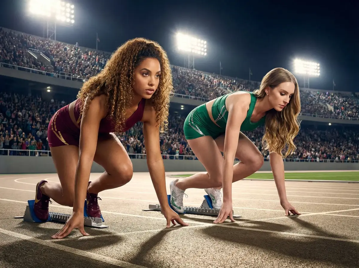 TRACK & FIELD AI photo booth theme