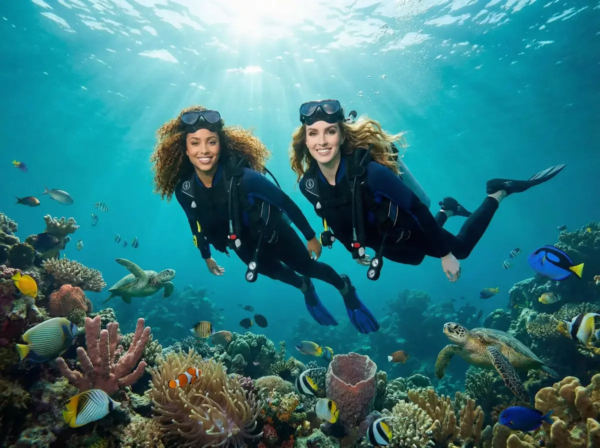 UNDERWATER WORLD AI photo booth theme