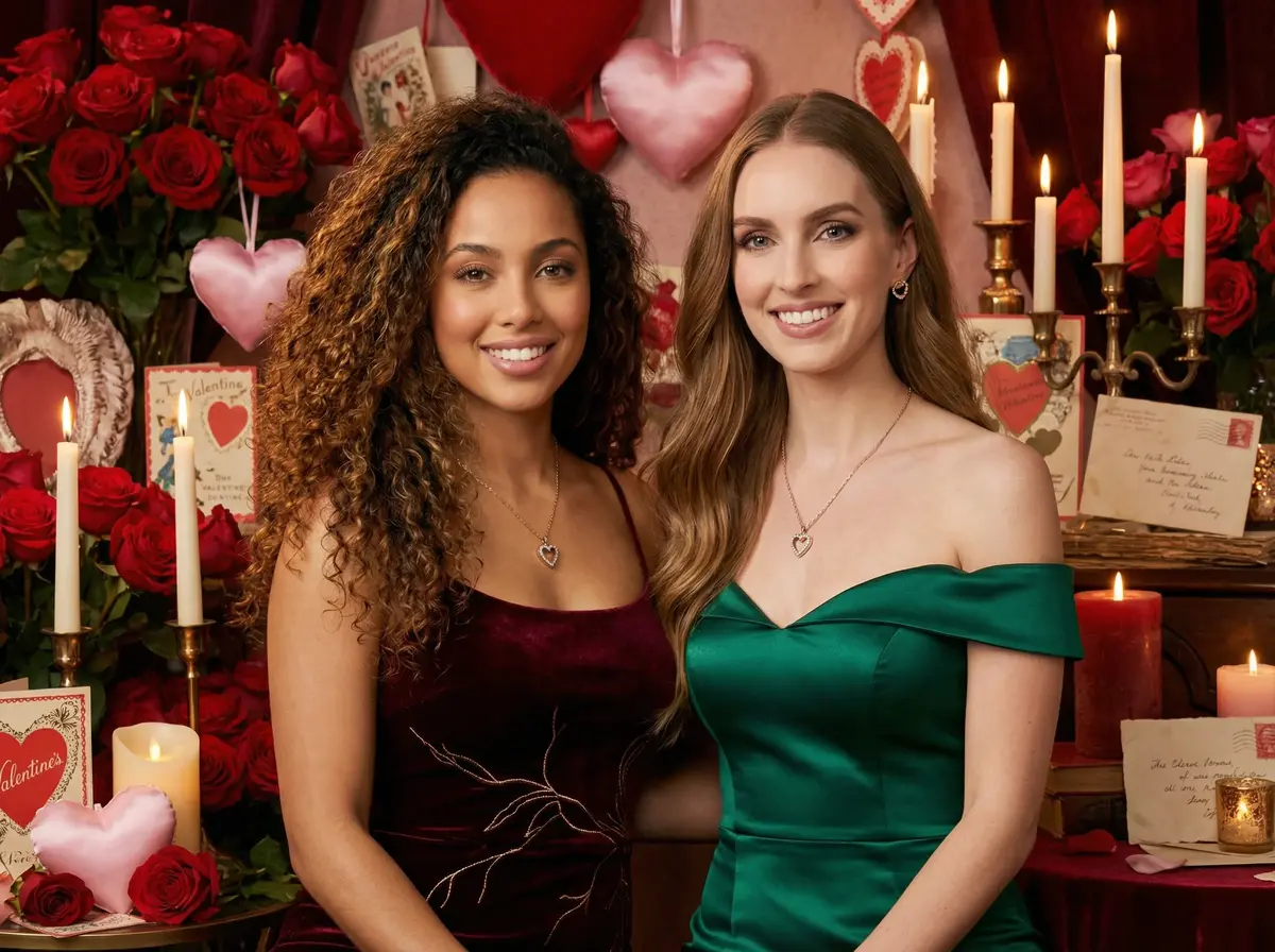 Valentine's Day Romance AI photo booth theme