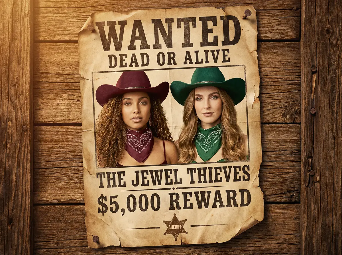 Wanted Poster AI photo booth theme