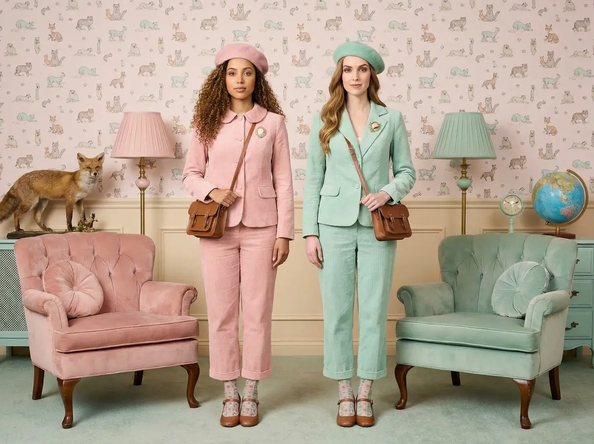 Wes Anderson Aesthetic AI photo booth theme