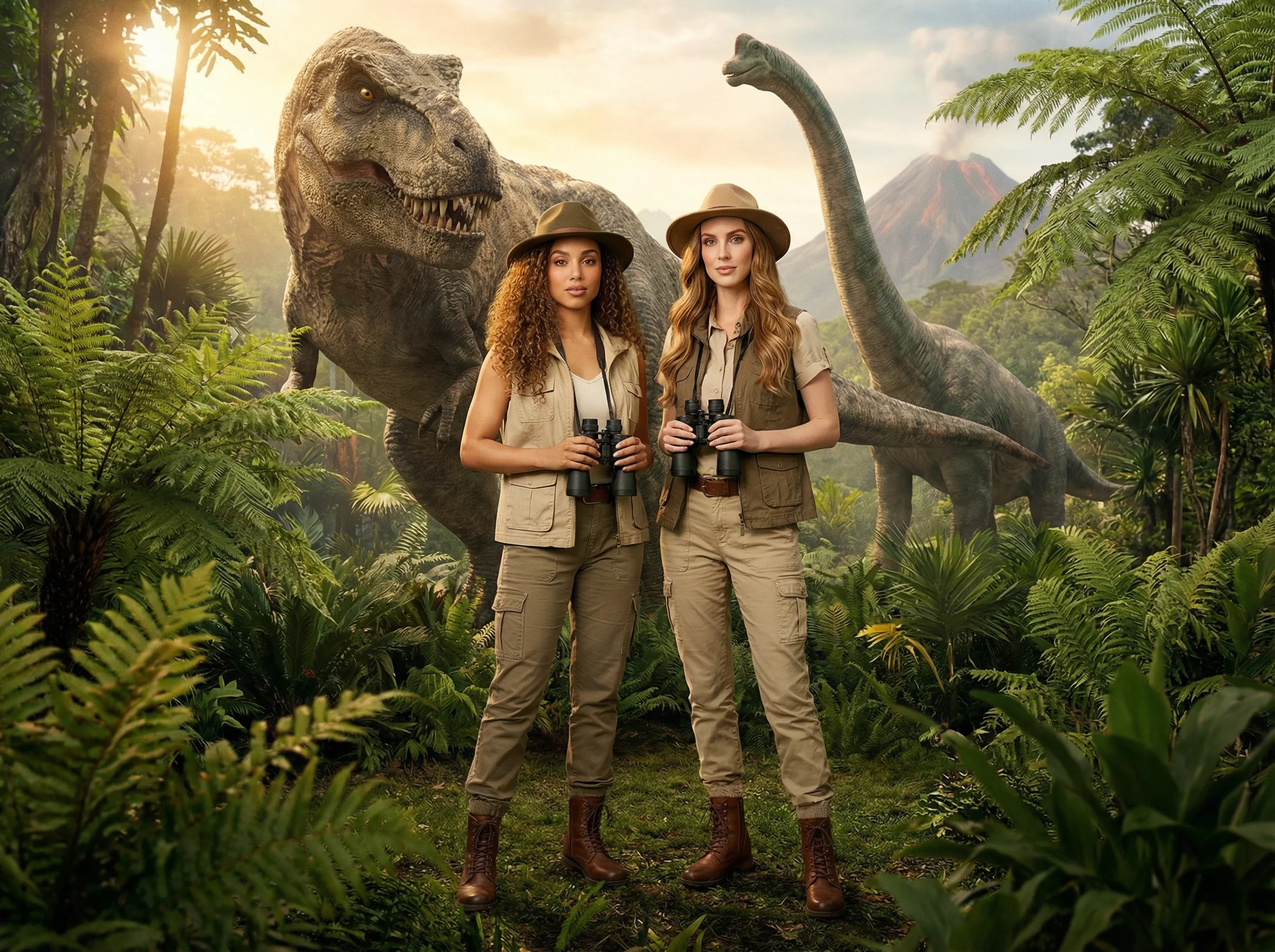 DINOSAUR WORLD AI photo booth theme