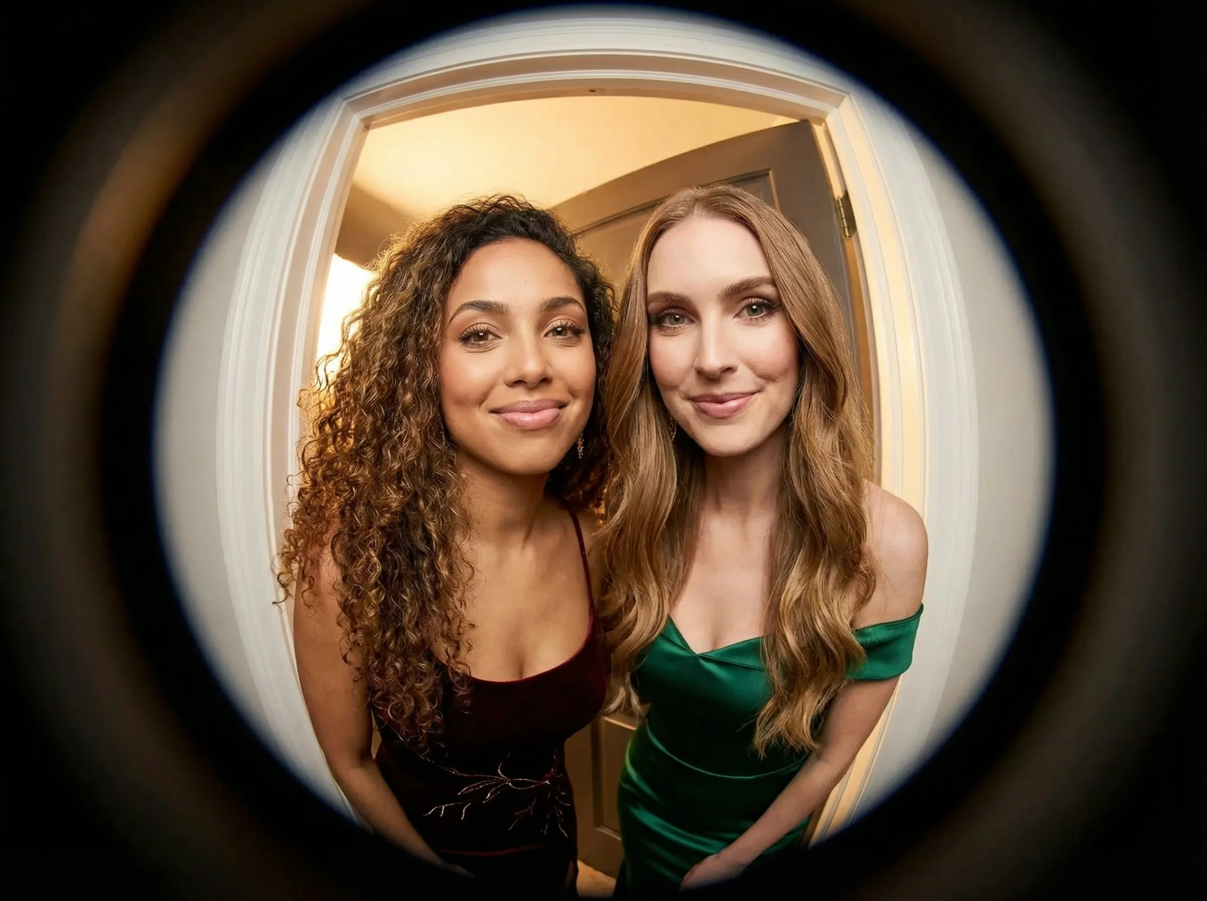 Circular Fisheye (Peephole) AI photo booth theme