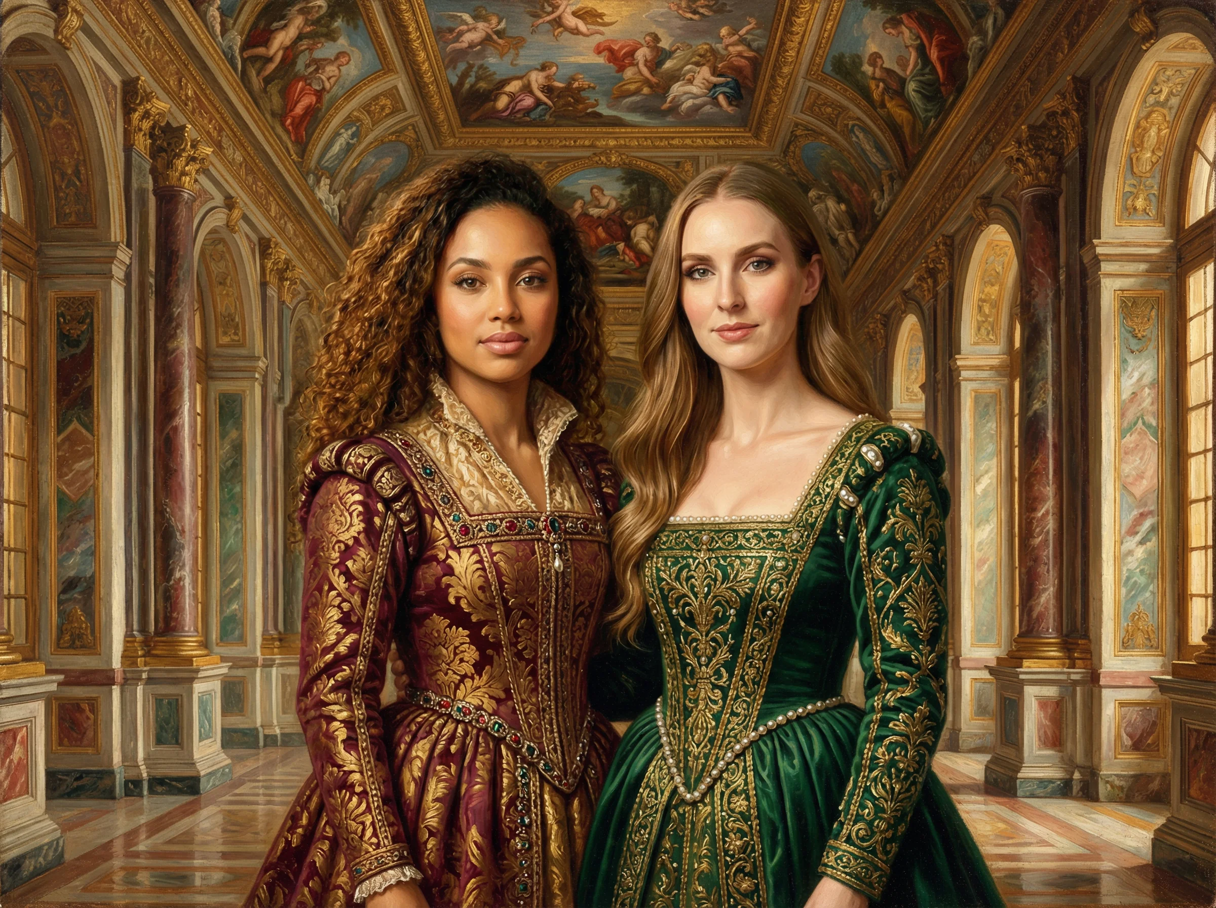 Renaissance AI photo booth theme