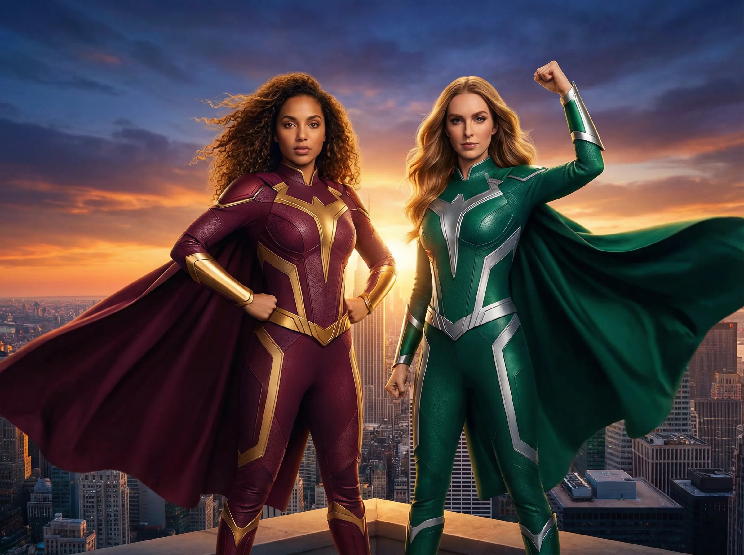 Superhero Origin AI photo booth theme