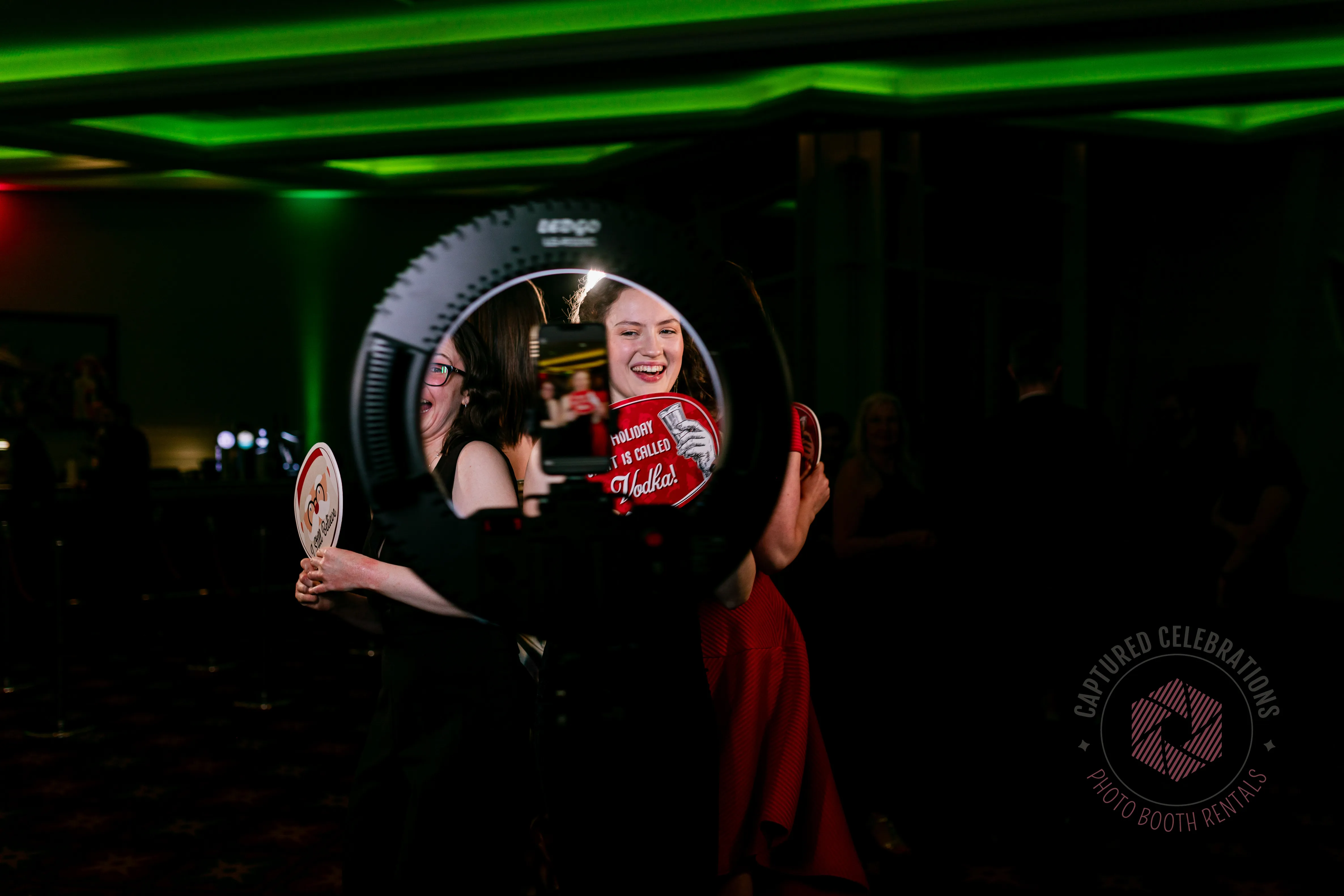 360 video photo booth in action at an Ontario event — Captured Celebrations